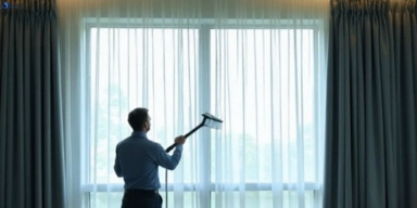 Commercial drapes cleaning service yatala hotels offices