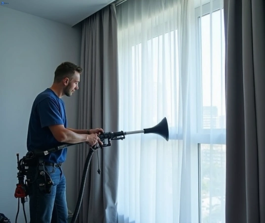 Professional residential curtain cleaning process equipment Matty Curtain Cleaning yatala